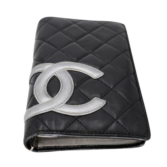 Chanel Cambon Silver Big CC Monogram Quilted Lambskin Wallet CC-W0209N-0006 - Picture 4 of 9